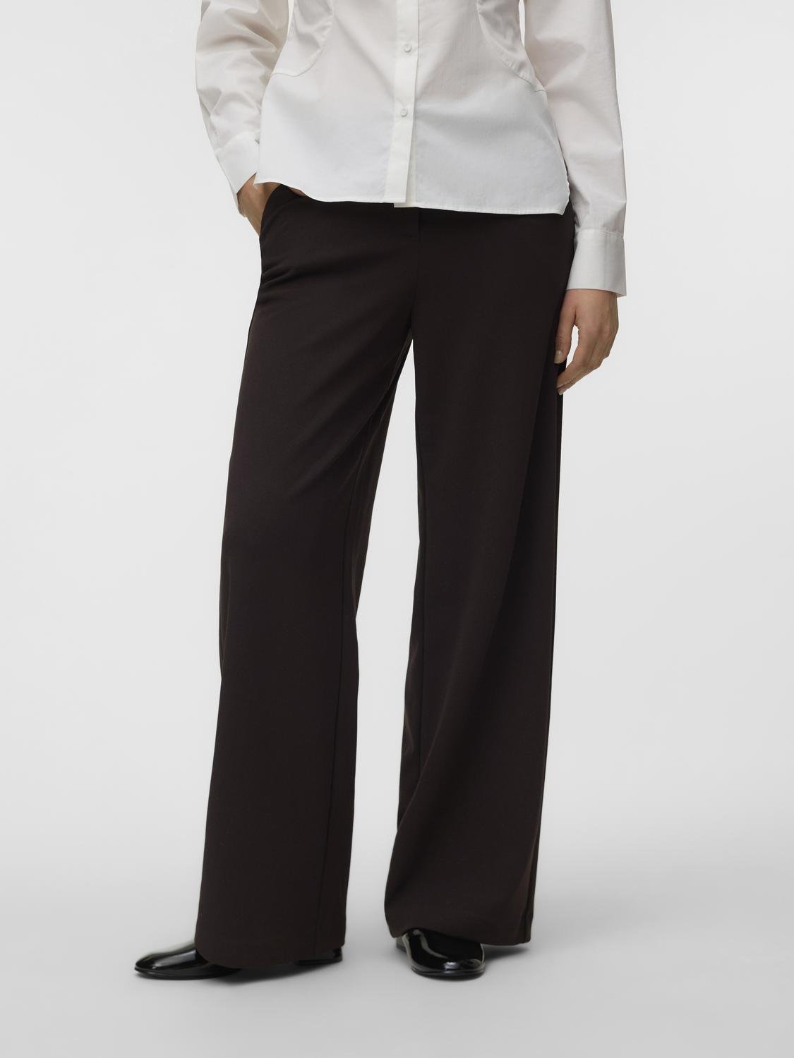VMZAMIRA Trousers - Chocolate Torte - VERO MODA & VILA Bergvik